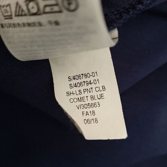 GAP | Long Sleeve Colorblock Shift Dress Knee Length Pull Over Black & Blue Sz M - Picture 12 of 12